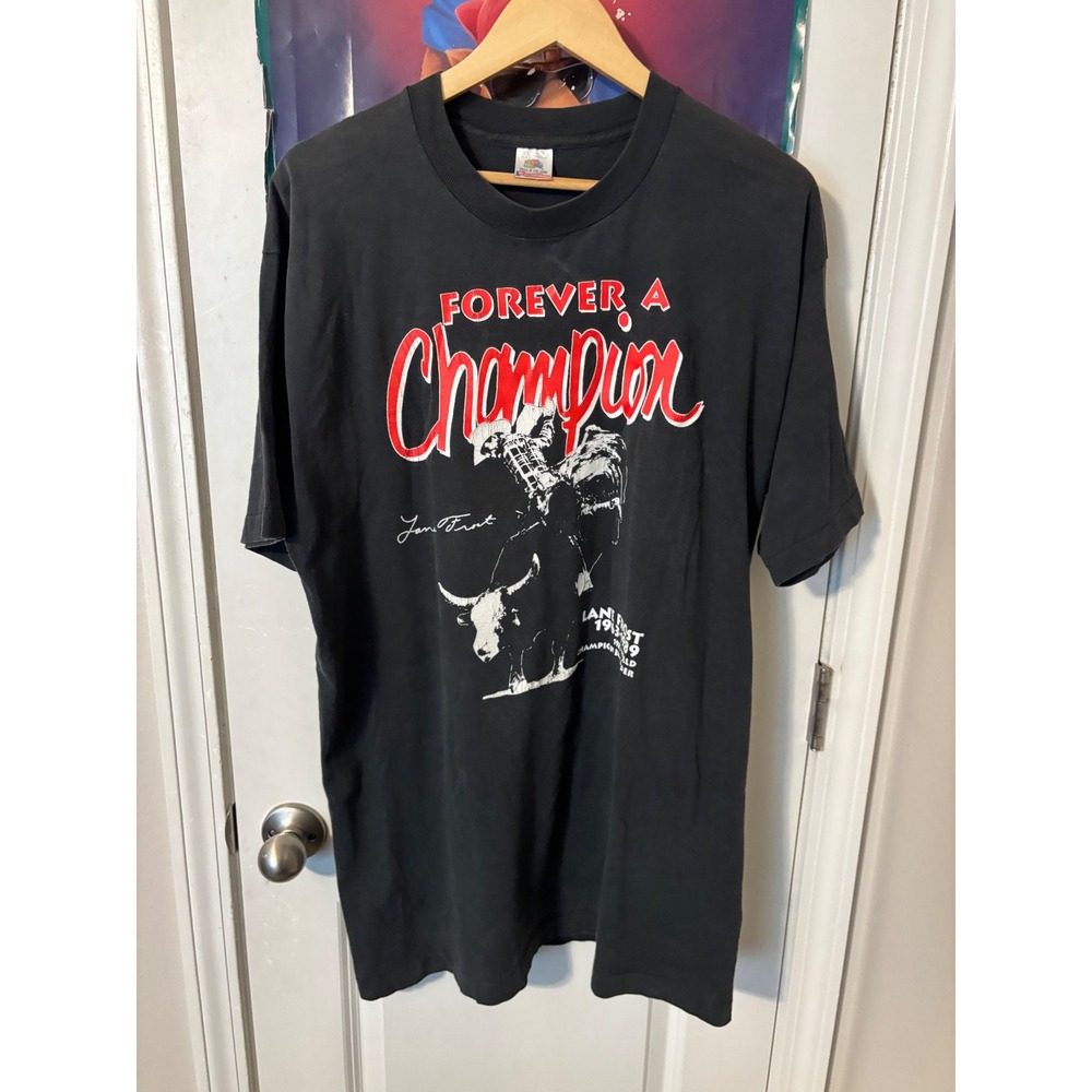 Vintage Lane Frost Forever A Champion T-Shirt Fruit of the Loom XL Black Rodeo